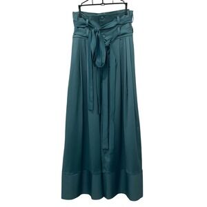 Dante Fructus Pants Mens 32 Mint Green Wide Leg Trousers High Paperbag Belted